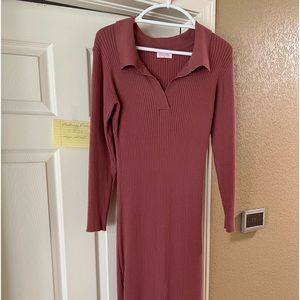 Pink Lily Mauve Sweater Dress